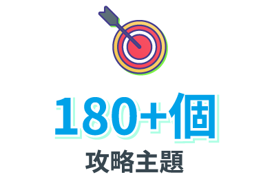 150+個攻略主題