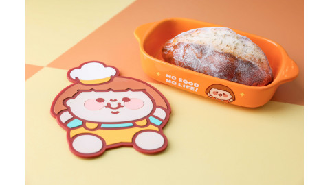 【限時搶】Plastic Thing 為食Fatty「隔熱墊連焗盤套裝」