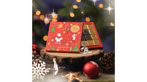 BIG HUGS抱抱人特別版Venchi聖誕迷你薄片巧克力禮盒