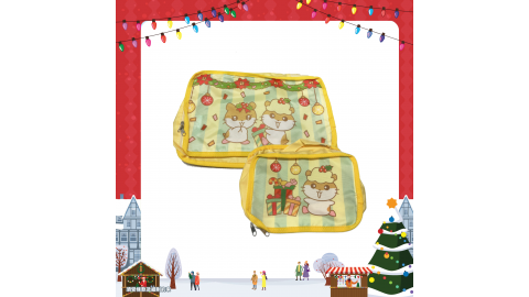【聖誕賞】精美聖誕卡通收納袋 (乙套2件)