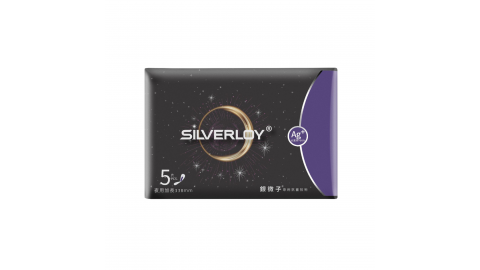 夜用33.8cm銀微子抗菌衛生巾(5片)