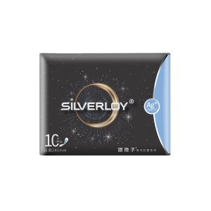 【至筍貨】日用24.5cm銀微子抗菌衛生巾 (10片)