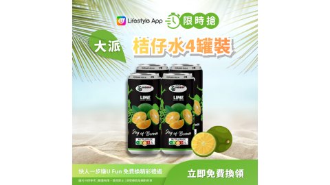 【限時搶】桔仔水4罐裝