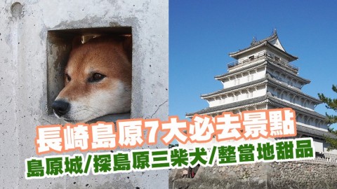 長崎島原6大必去景點 島原城/探三柴犬/整當地甜品