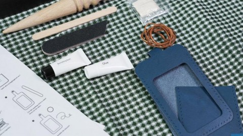 網購手作皮革DIY套裝直送上門 有齊工具教學輕鬆自製證件套/卡片套