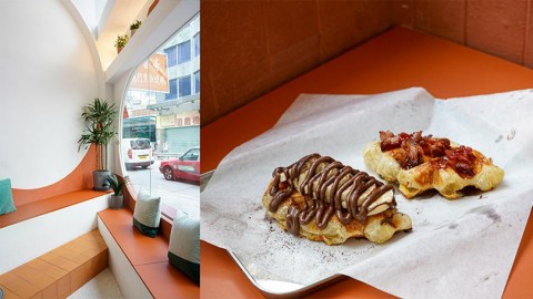 【西環美食】西環清新橙白色澳式Cafe！人氣牛角包窩夫/足料Salad Bowl/牛油果多士/澳洲咖啡