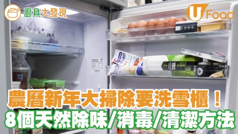 農曆新年大掃除必學洗雪櫃方法　專家教路雪櫃消毒方法＋8個簡單天然雪櫃除味／清潔／預防臭味方法