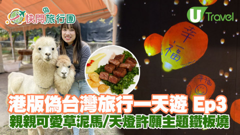 【快閃旅行團】港版偽台灣旅行一天遊Ep3 親親可愛草泥馬/天燈許願主題鐵板燒