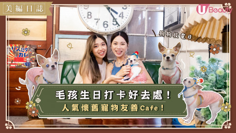 【美編日誌】毛孩生日打卡好去處！人氣懷舊寵物友善Cafe！狗狗放電日！