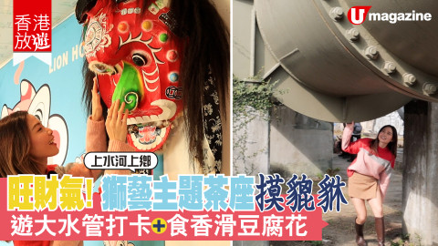 【香港放遊】上水河上鄉遊！旺財氣摸貔貅+大水管打卡+食香滑豆腐花