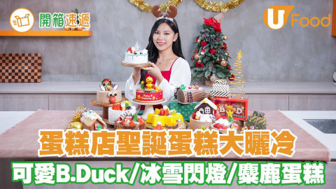 蛋糕店聖誕蛋糕大曬冷！可愛B.Duck／冰雪閃燈／麋鹿蛋糕