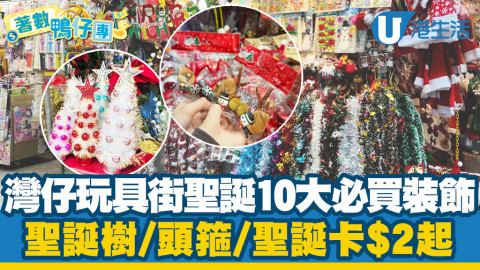 【著數鴨仔團】記者直擊灣仔玩具街聖誕10大抵買裝飾！聖誕樹/頭箍/聖誕卡$2起