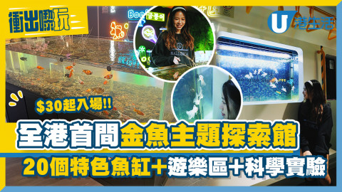【衝出黎玩】全港首間金魚探索館！20個特色魚缸+遊樂區+科學實驗