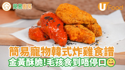 寵物韓式炸雞｜寵物鮮食食譜／像真度極高！