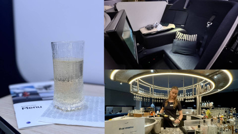 試飛精 | 芬蘭航空A350 商務艙打卡必備Marimekko床鋪+過夜包、Iittala玻璃杯 歎埋北歐風貴賓室