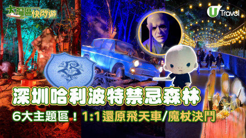 【大灣區快閃遊】深圳哈利波特禁忌森林直擊體驗  6大主題區！1:1還原飛天車/魔杖決鬥